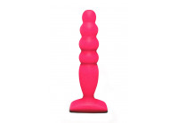 Розовый анальный стимулятор Large Bubble Plug - 14,5 см.
