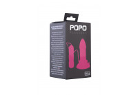 Розовая вибровтулка средних размеров POPO Pleasure - 13 см.