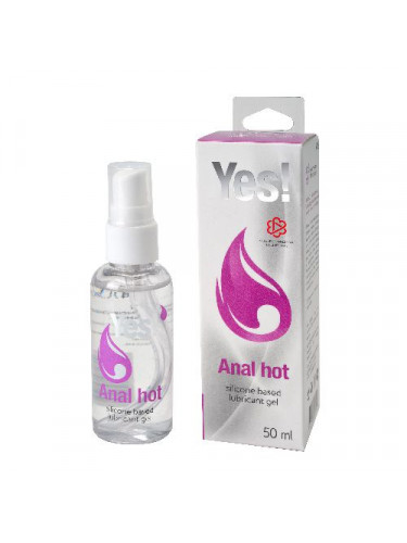 Согревающая силиконовая гель-смазка Yes Anal hot - 50 мл.