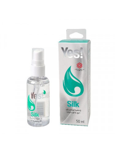 Силиконовая гипоаллергенная вагинальная смазка Yes Silk - 50 мл.