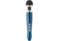 Синий беспроводной вибратор Doxy Die Cast 3R Rechargeable Wand - 28 см.