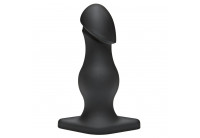 Чёрная анальная пробка TitanMen The Rumpy - 16,5 см.