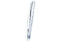 Прозрачный двусторонний фаллоимитатор Flawless Clear Double Dildo - 30 см.