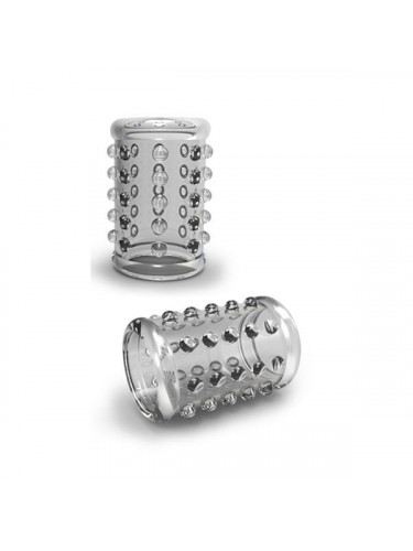 Прозрачная насадка на пенис с шишечками STAY HARD COCK SLEEVE 02 CLEAR
